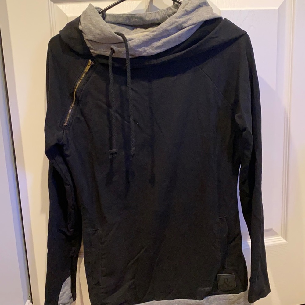 Black and grey sweater